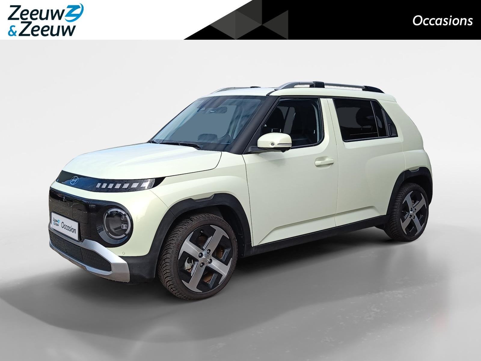 Hyundai INSTER Evolve 49 kWh | Winterpack & Techpack | 17'', Auto's, Stof, Gebruikt, Zwart, Automatische klimaatregeling
