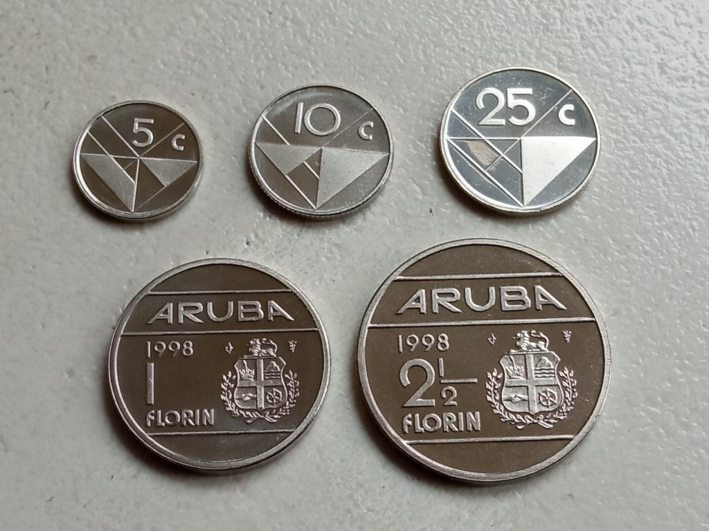 Aruba setje 1998., Postzegels en Munten, Munten | Amerika, Ophalen of Verzenden, Midden-Amerika, Setje