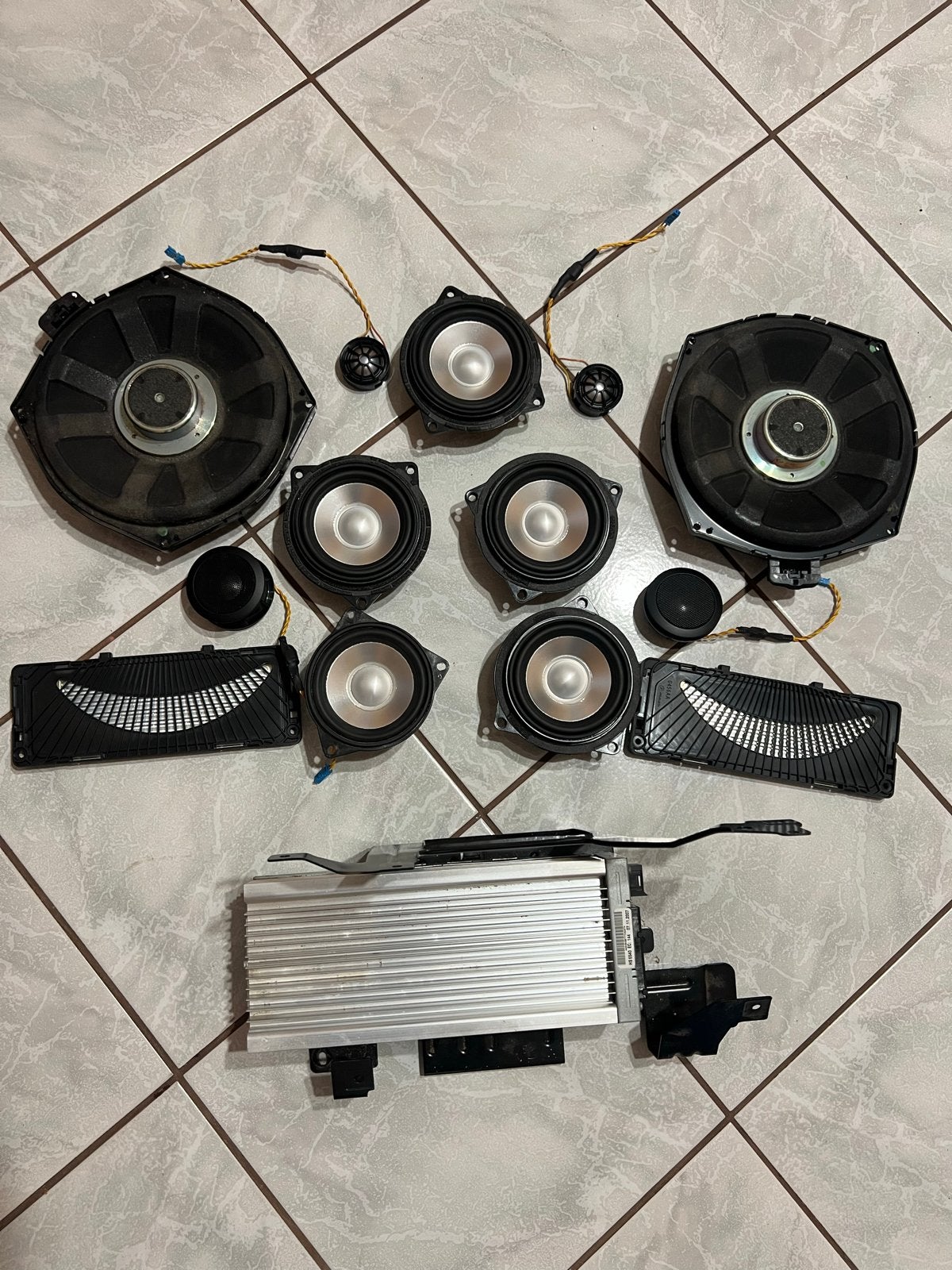 BMW E91 Logic7 Luidsprekerset met Versterker, Bmw, Bmw, Zo goed als nieuw, Bmw