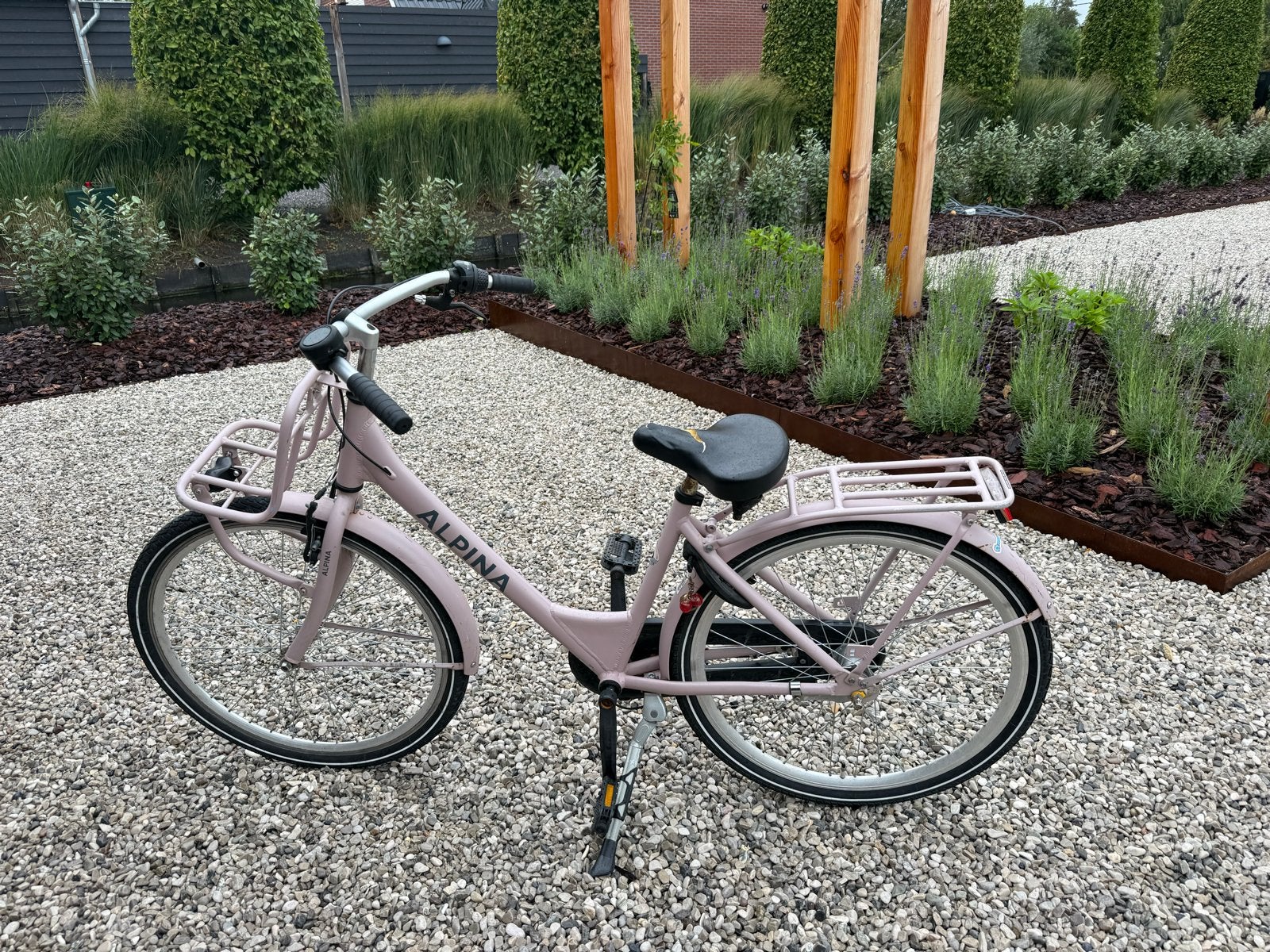 Alpina Clubb Meisjesfiets - Roze (Zadel te vervangen), Terugtraprem, Gebruikt, Handrem, Ophalen