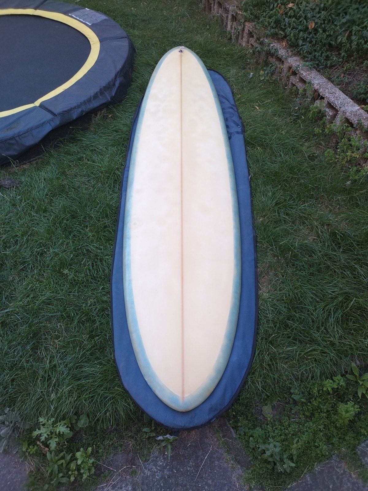 Mooie mid length: 7'9" met boardbag, vinnen en leash, Watersport en Boten, Golfsurfen, Ophalen