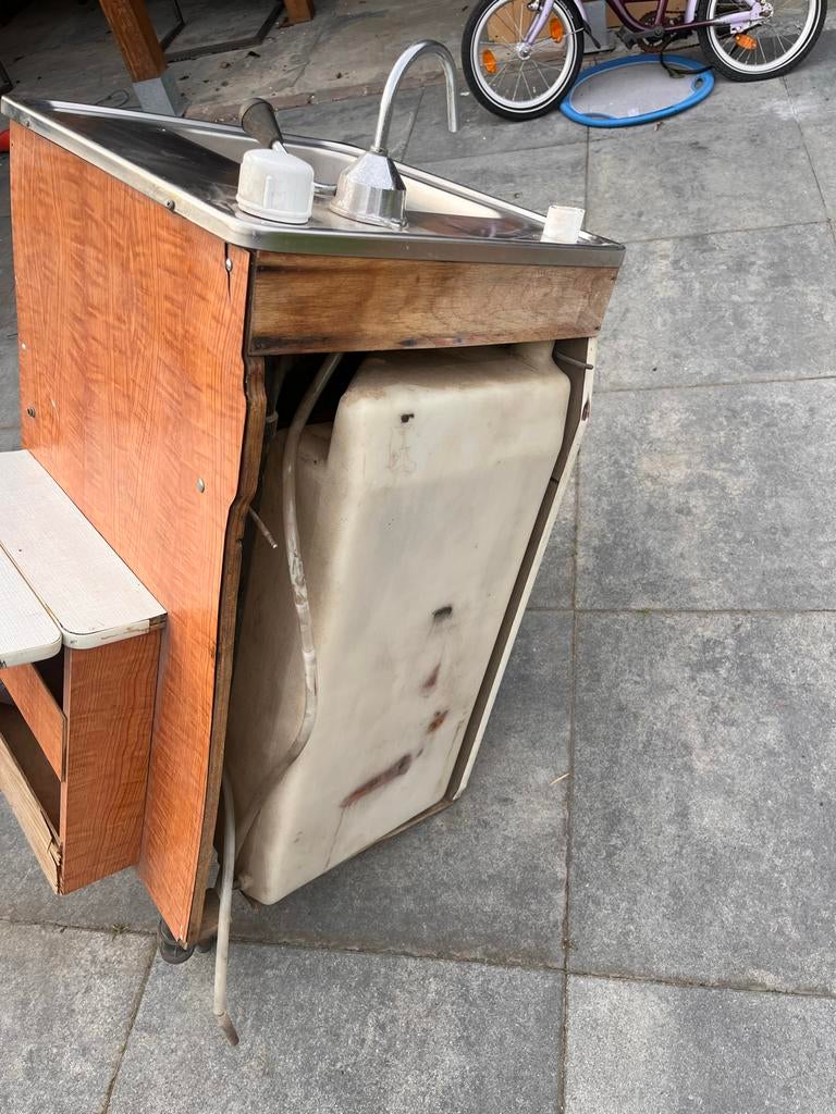Koelbox/spoelbak unit voor VW T2a Westfalia, Ophalen, Gebruikt
