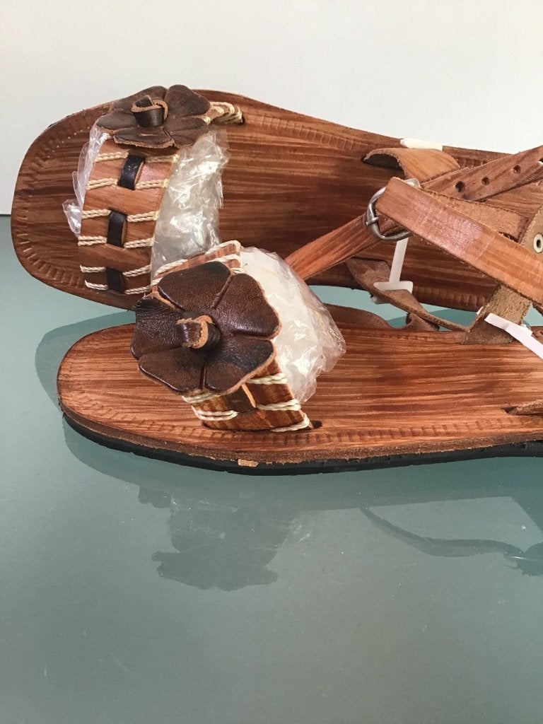 Bruine sandalen 38 | Leer | Boho | Gratis verzenden, Bruin, Verzenden, Nieuw, Sandalen of Muiltjes