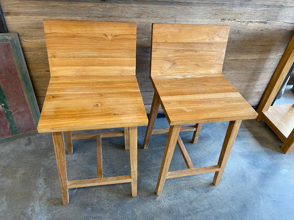 2 counterkrukken teakhout, 60 tot 90 cm, Nieuw, Ophalen of Verzenden, Hout