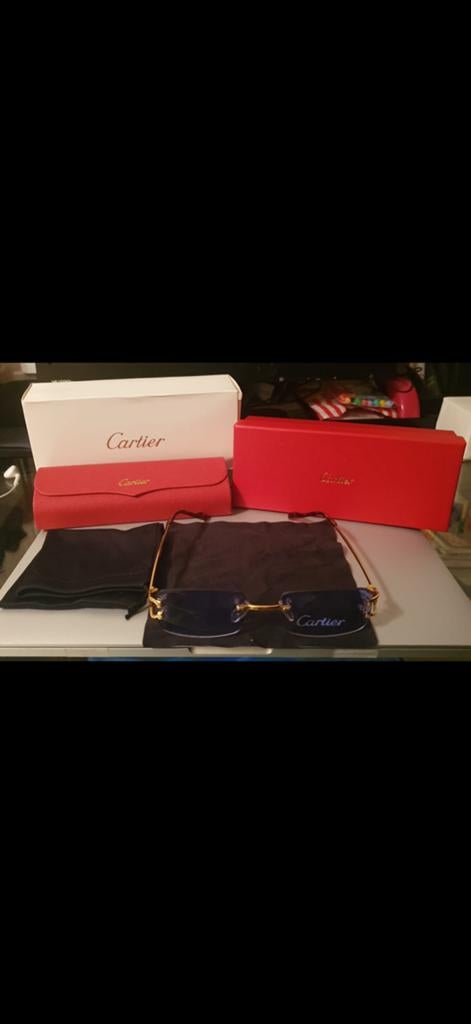 Cartier Bril Blauw, Ophalen of Verzenden, Nieuw, Blauw