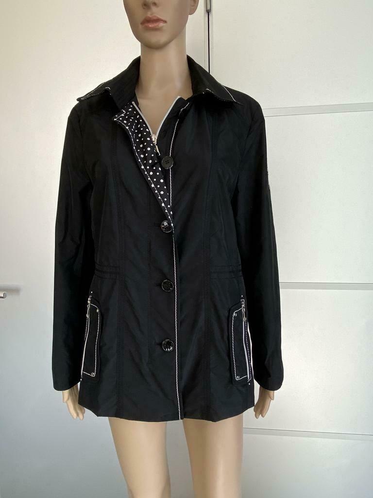 F1152 Gerry Weber: maat 40=M jas tussenjas regenjas windjas, Kleding | Dames, Jassen | Winter, Maat 38/40 (M), Zwart, Ophalen of Verzenden