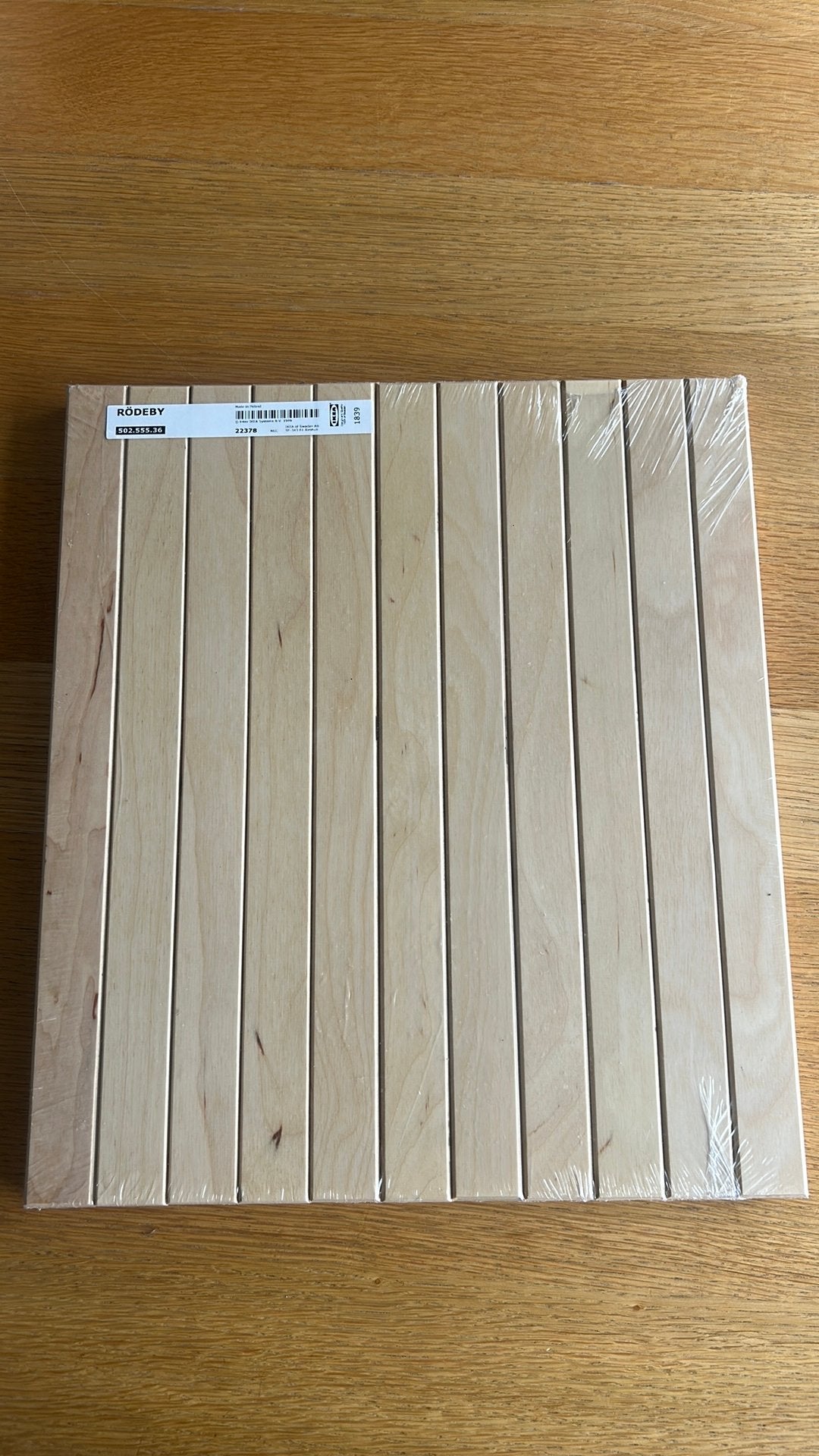 Ikea rodeby, blad voor armleuning, Huis en Inrichting, Woonaccessoires | Dienbladen, Ophalen, Zo goed als nieuw, Hout