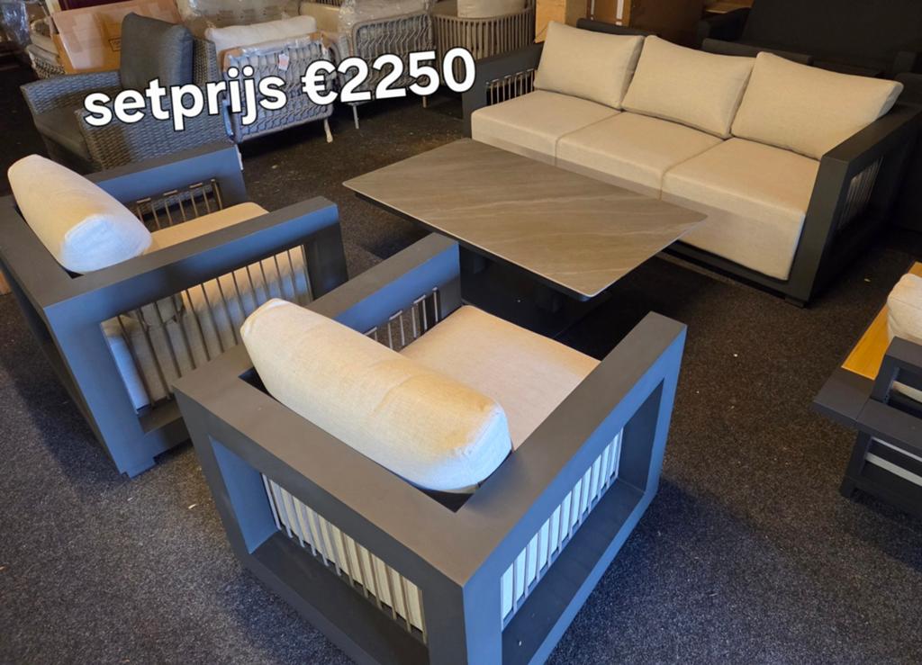 ALL WEATHER EASYDRY DRY LOUNGESET GARDEN IMPRESSIONS €2250, Ophalen, Nieuw