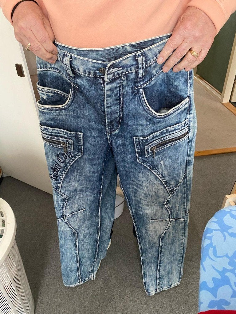 Jeans, Blauw, W32 (confectie 46) of kleiner, Zo goed als nieuw, Rainbow