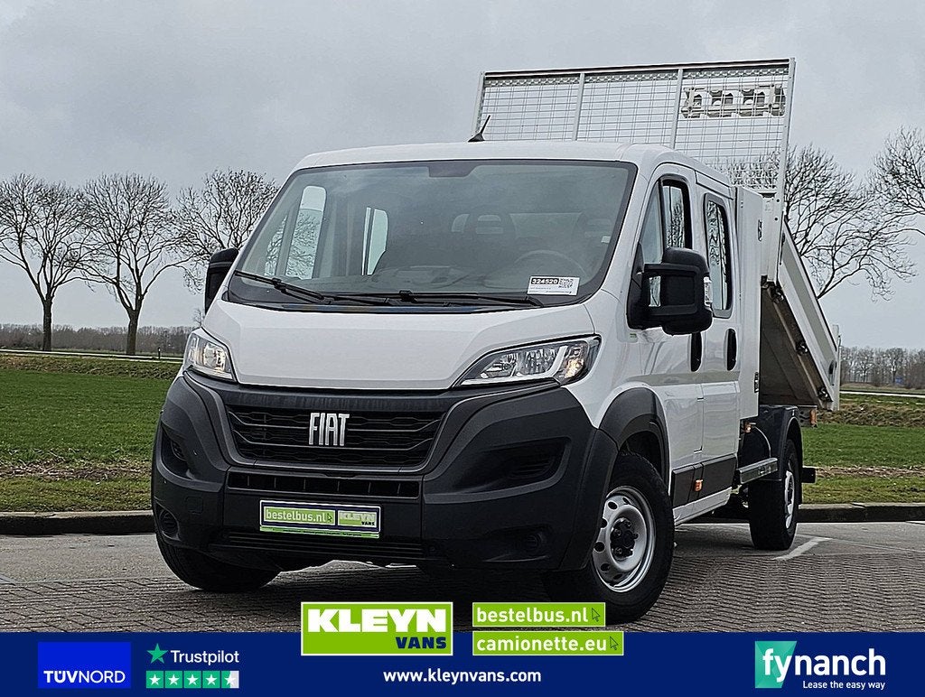 FIAT DUCATO 2.2 dub.cab kipper euro6, Gebruikt, Euro 6, 7 stoelen, Wit