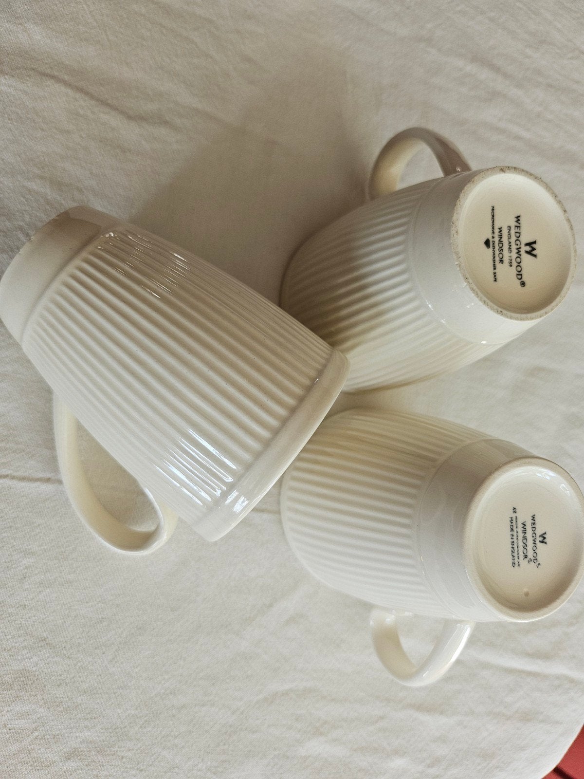 3 Wedgwood Windsor mokken, Ophalen of Verzenden, Porselein, Wedgwood, Kop(pen) en/of Schotel(s)