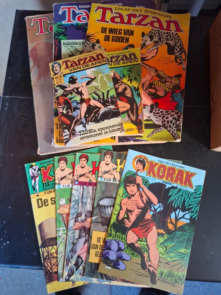 50 Tarzan & Korak stripboeken uit de jaren '70 & '80, Boeken, Stripboeken, Meerdere stripboeken, Ophalen of Verzenden, Gelezen