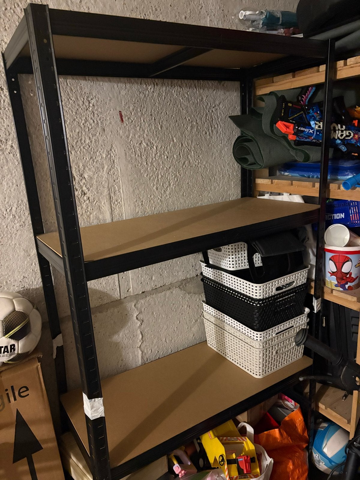 Stevige stellingkast met 5 planken, Ophalen, Zo goed als nieuw