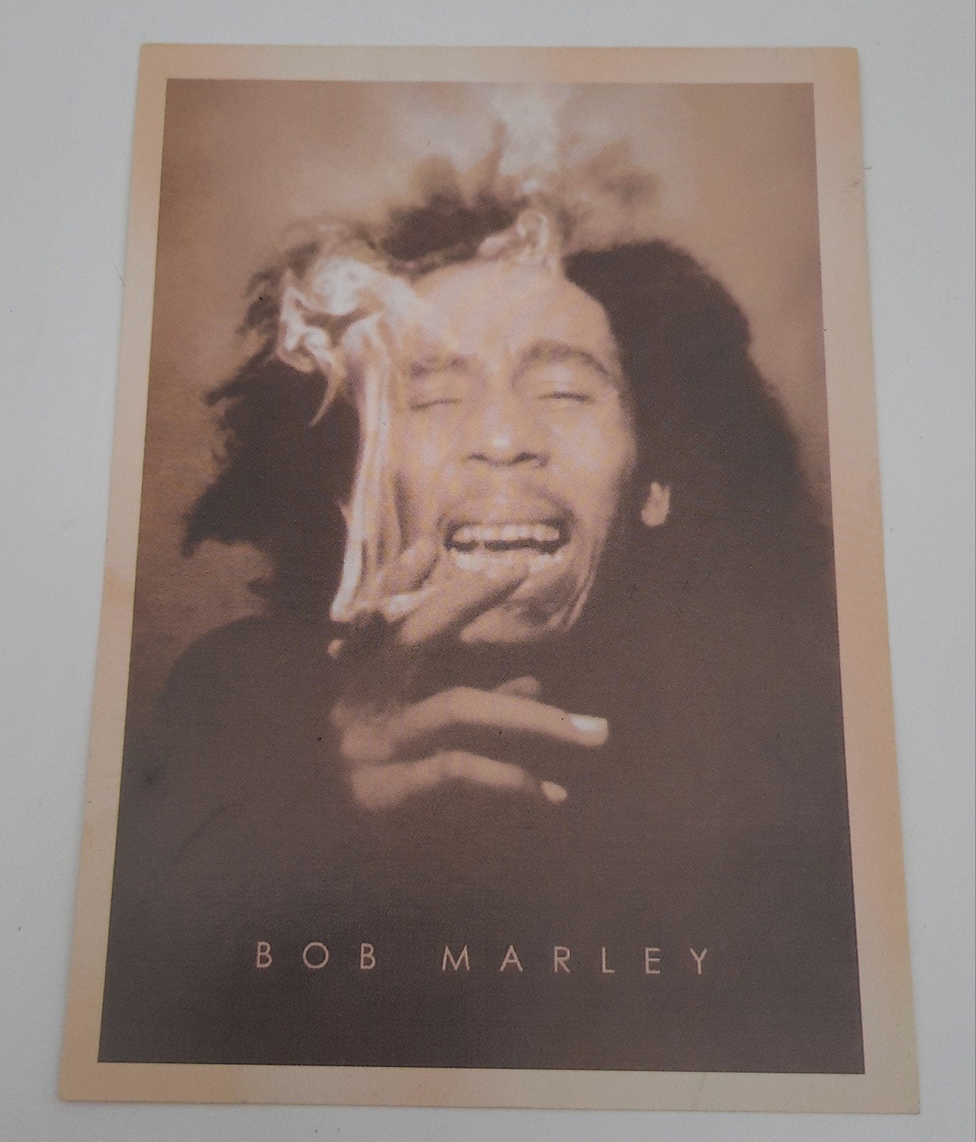 Repro ansichtkaart Bob Marley, Ophalen of Verzenden, 1980 tot heden, Ongelopen, Sterren en Beroemdheden