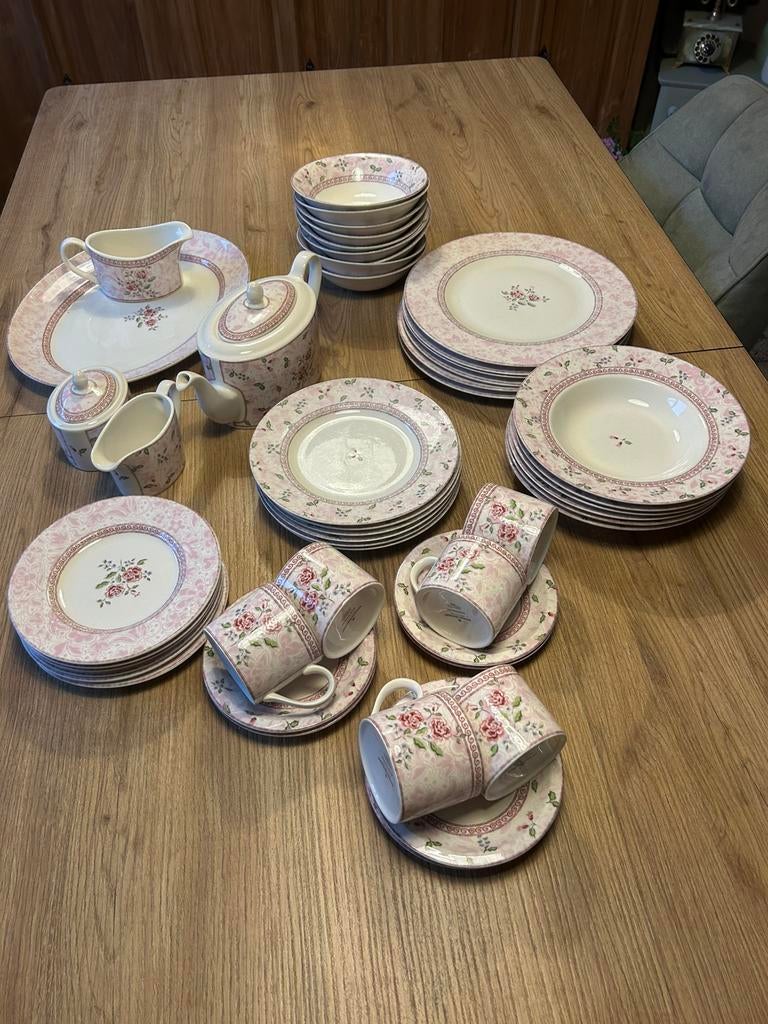 Servies Johnson Brothers Rose Damask, Ophalen, Porselein, Overige stijlen