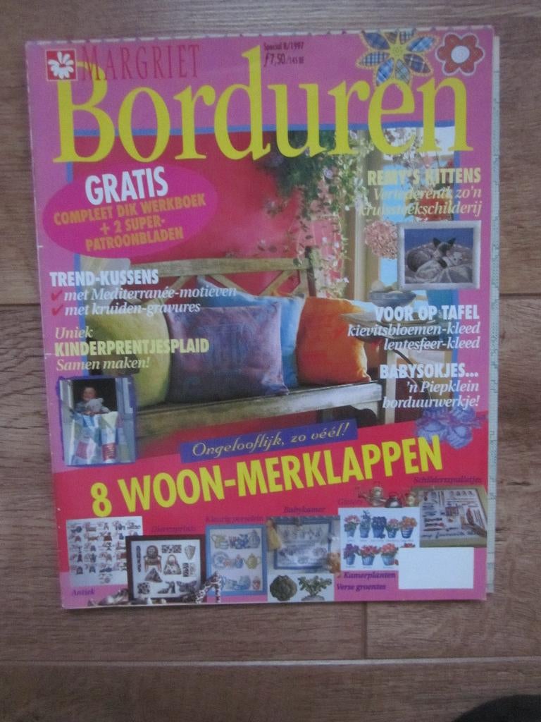 Margriet Borduren special van 8 - 1997, Ophalen of Verzenden, Zo goed als nieuw, Handborduren, Patroon