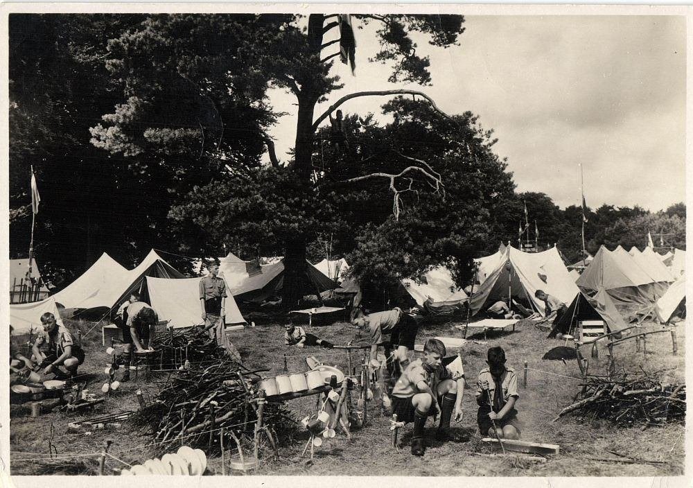Vogelenzang Wereld Jamboree 1937 Kamp Woestduin, Stempel, Ophalen of Verzenden, 1920 tot 1940, Gelopen, Noord-Holland