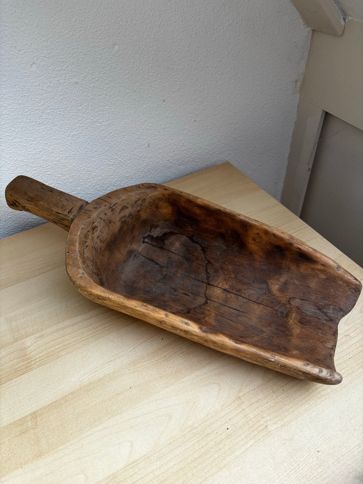 Antieke Houten Schep/Trog - Rustieke Decoratie, Ophalen of Verzenden