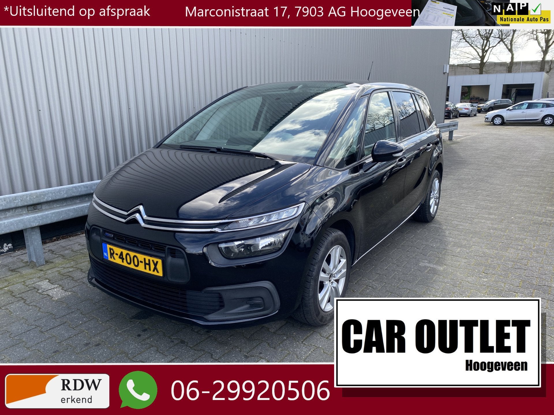 Citroën Grand C4 Picasso 1.2 PureTech Start Clima, Pano, CC, Auto's, Voorwielaandrijving, 1350 kg, Stof, Gebruikt