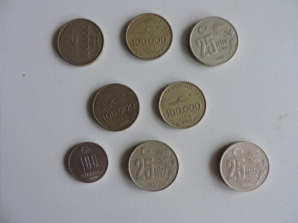 munten lira TURKIYE, Ophalen of Verzenden, Overige landen, Setje