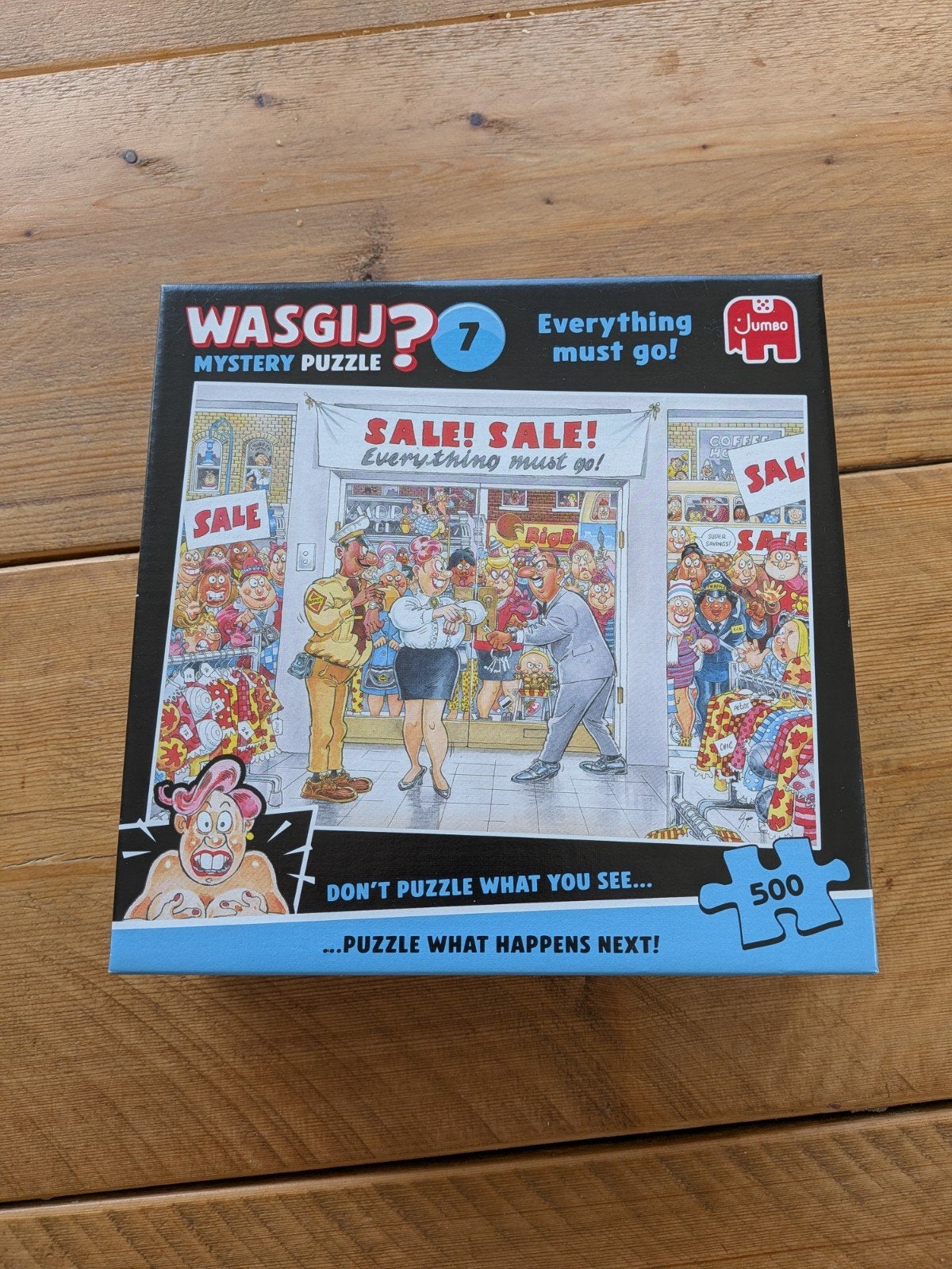 Wasgij puzzel 7, Ophalen, 500 t/m 1500 stukjes, Zo goed als nieuw, Legpuzzel