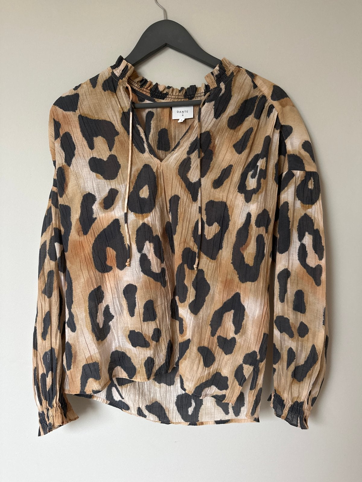 Dante 6 Luipaardprint Blouse Maat S, Ophalen of Verzenden, Zo goed als nieuw, Maat 36 (S), Meerkleurig