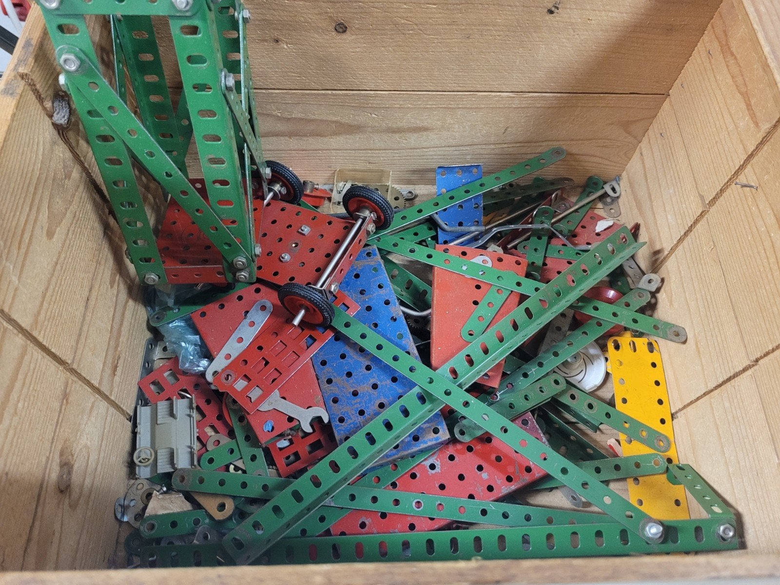 Soort meccano bouw van metaal, Ophalen, Gebruikt, Overige merken