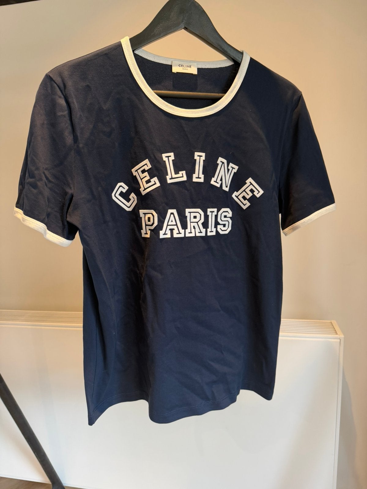 Celine tshirt donkerblauw, Maat 38/40 (M), Blauw, Nieuw, Ophalen of Verzenden