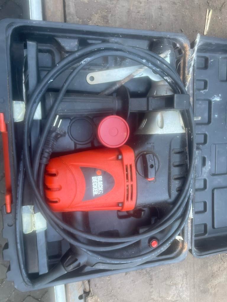Black & Decker Boorhamer in koffer, Boor- en/of Breekhamer, Ophalen of Verzenden, Klopboormechanisme, Gebruikt