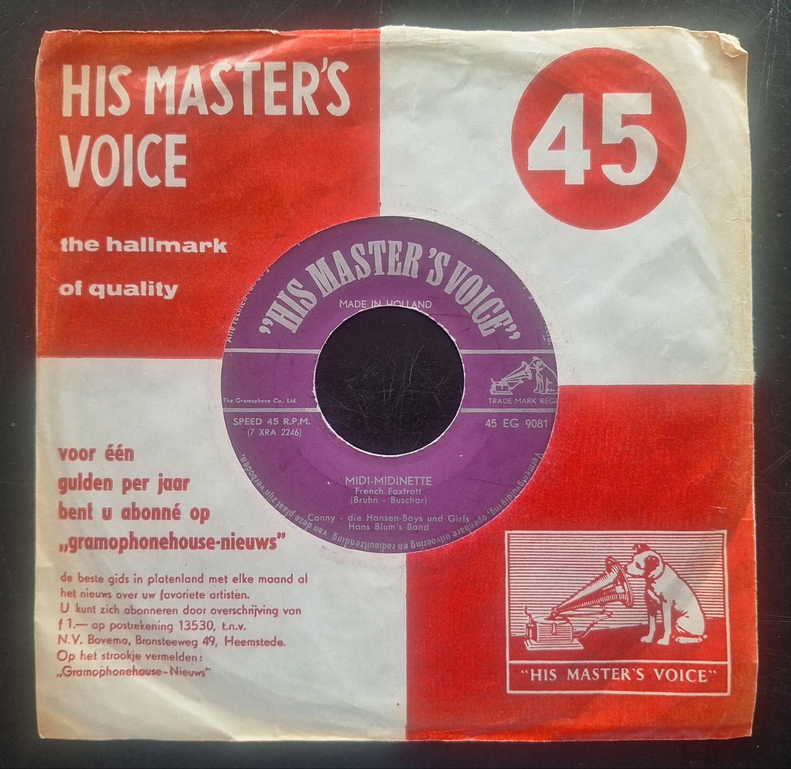 7"/SINGLE  CONNY FROBOESS - Midi-Midinette, Ophalen of Verzenden, Gebruikt, Pop