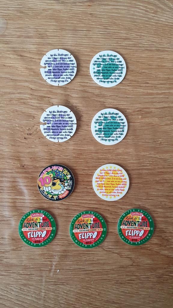 Flippo Jokers & Limited Edition flippo's te koop 2, 5, 10 pt, Ophalen of Verzenden, Adventure, Losse flippo's