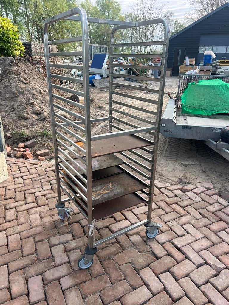 RVS ovenwagen met 19 lagen, Ophalen, Gebruikt