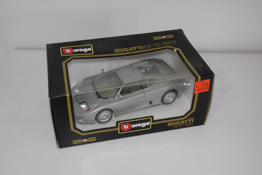 Bburago: Bugatti EB 110 (1991), Hobby en Vrije tijd, Modelauto's | 1:18, Ophalen of Verzenden, Zo goed als nieuw, Auto, Bburago
