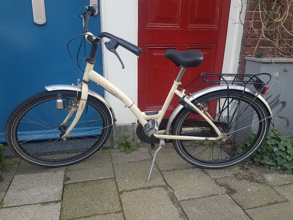 Kinderfiets - Batavus Gabana - 24 inch - jongensmeisjesfiets, Terugtraprem, Gebruikt, Batavus, Handrem