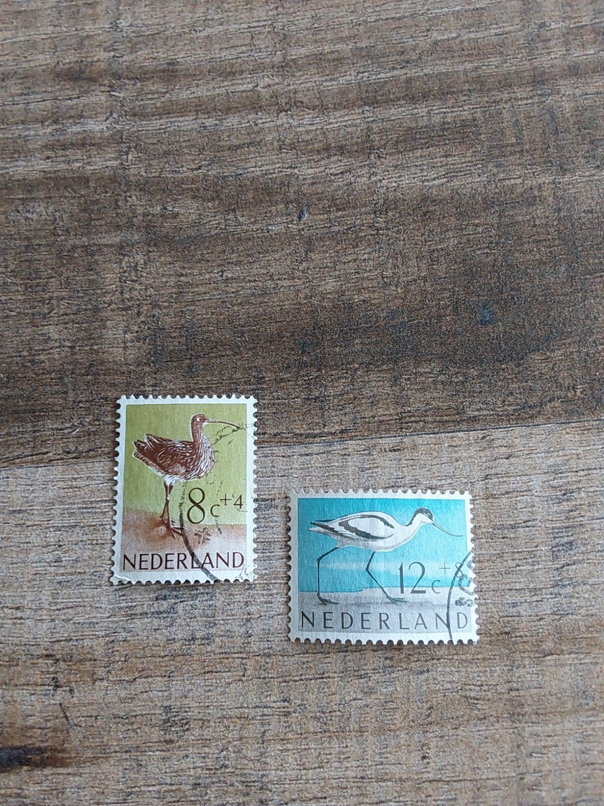 nvph 753+756 Scholekster + Kievit 1961 ( gest), Ophalen of Verzenden