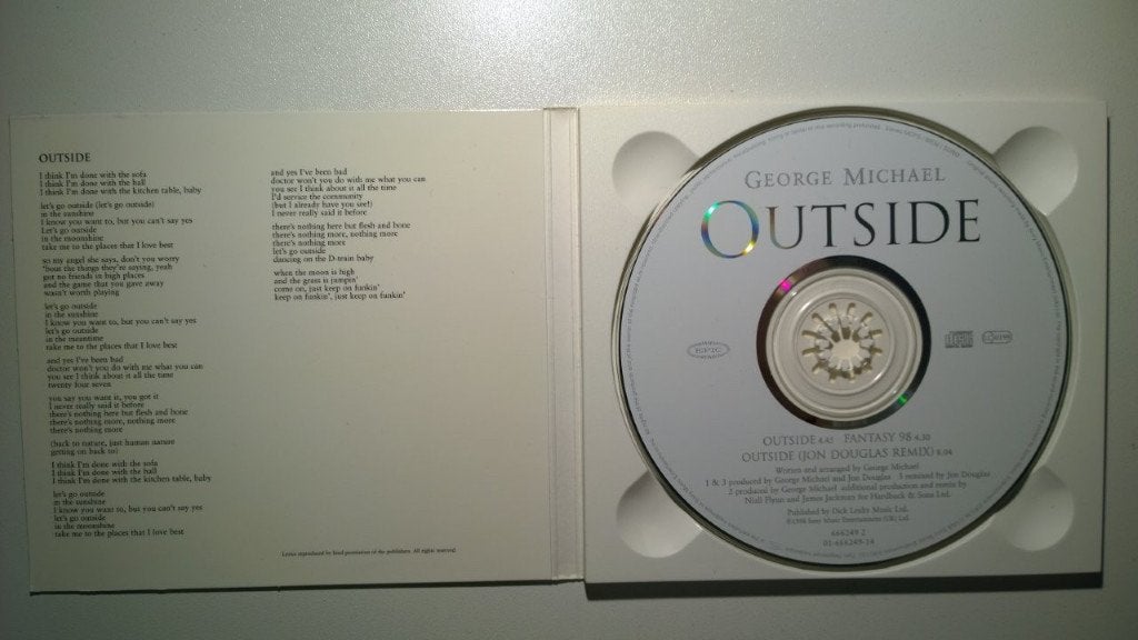 George Michael - Outside, Cd's en Dvd's, Ophalen of Verzenden, Zo goed als nieuw, Pop