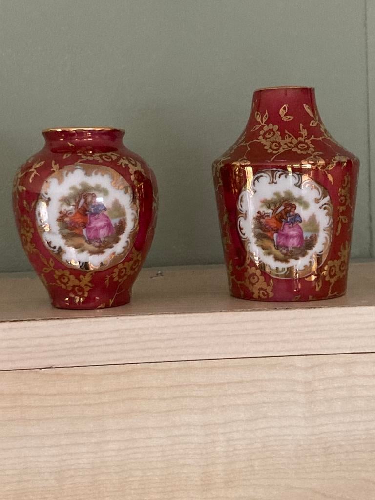 Limoges porseleinen vaasjes, Antiek en Kunst, Ophalen of Verzenden