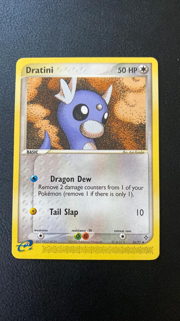 Pokemon dratini ex dragon 26/97, Ophalen of Verzenden, Gebruikt, Losse kaart