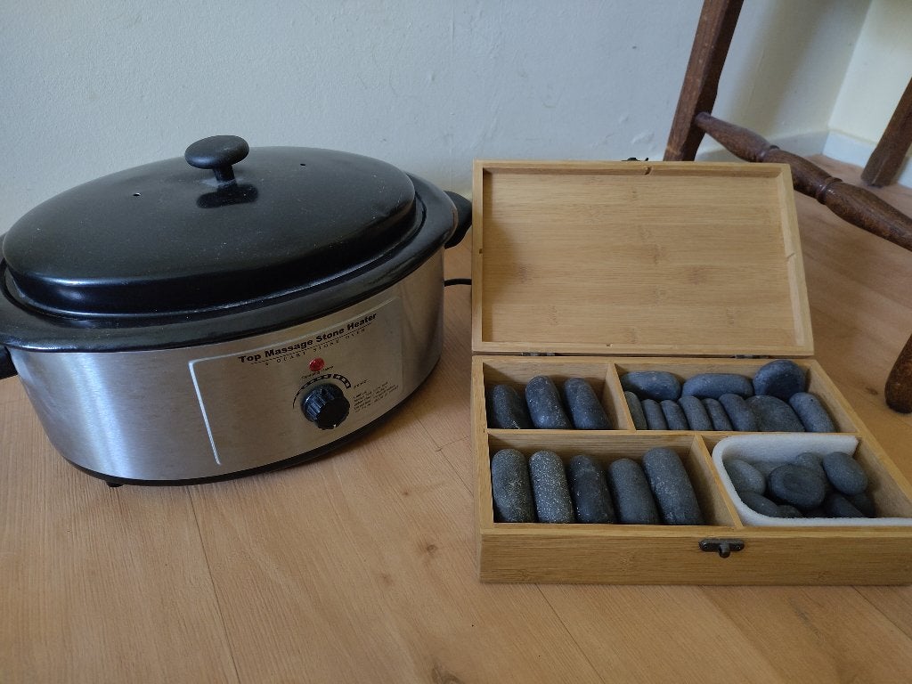 Hotstone massage set, Ophalen, Gebruikt, Hotstone
