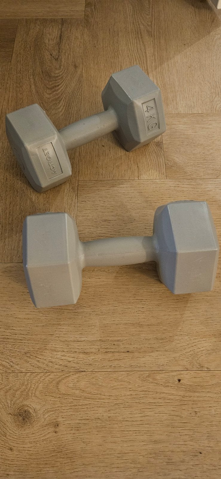 Nieuwe dumbbells 4 kg - set van 2, Sport en Fitness, Ophalen