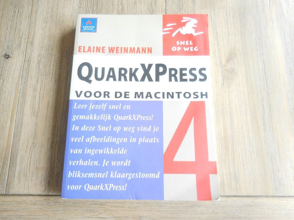 boek. QuartXPress. 1998. Voor de mackintosh. ZGAN., Ophalen of Verzenden, Beta, Zo goed als nieuw, HBO