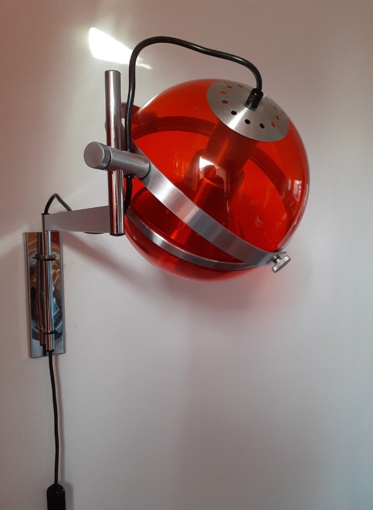 Dijkstra Globe wandlampen Oranje, Gebruikt, Oranje, Met schakelaar, Overige merken