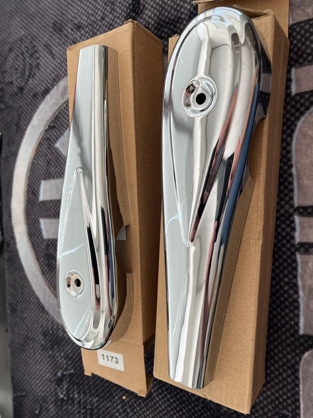 Set Chromen visjes voor voorvork Eitank nieuw, Fietsen en Brommers, Ophalen of Verzenden, Nieuw, Frame