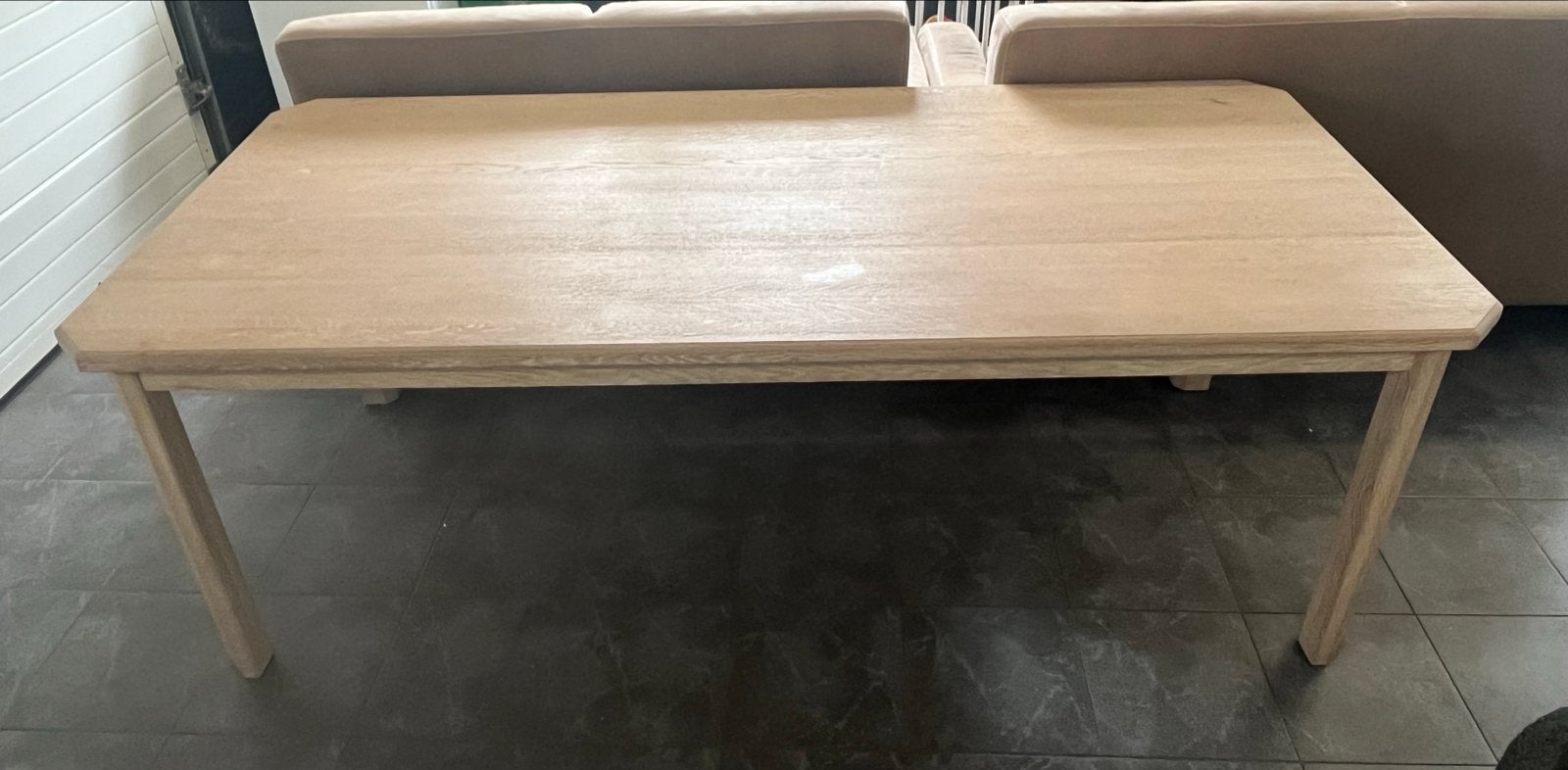 Houten tafel, Ophalen, Gebruikt, 200 cm of meer, 50 tot 100 cm