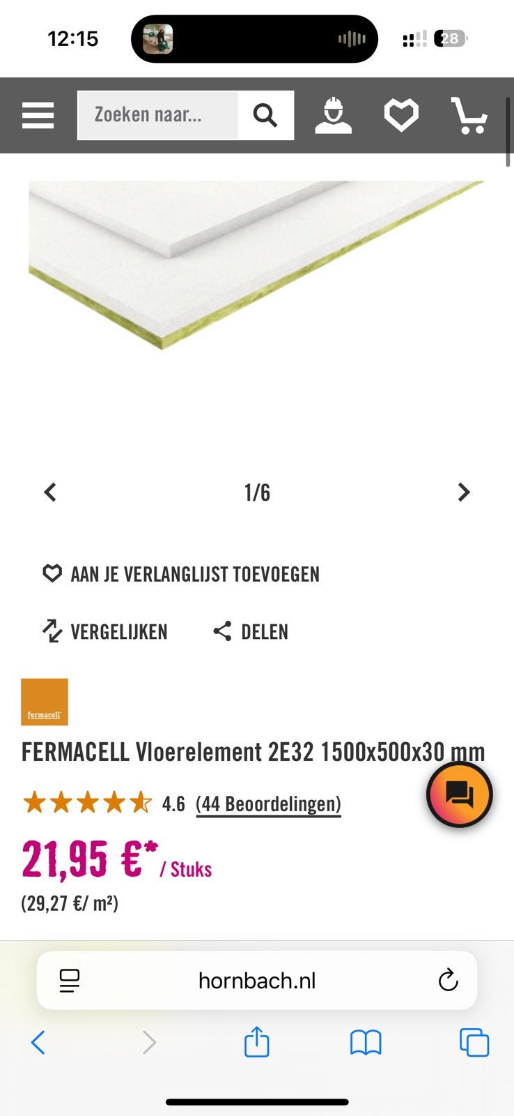 GRATIS OPHALEN | 2 platen Fermacel vloerdelen, Ophalen, Overige materialen, 30 cm of meer, 50 tot 150 cm