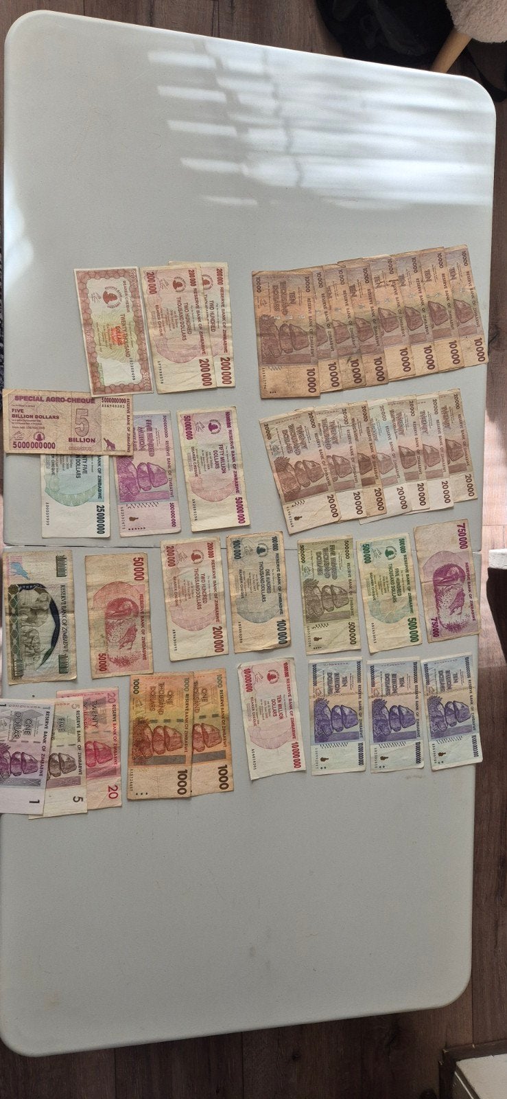 Grote collectie Zimbabwaanse bankbiljetten - Diverse waarden, Ophalen of Verzenden, Setje