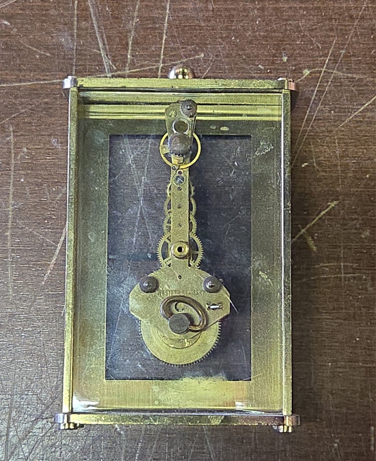 Vintage mechanische klok skelet, Ophalen of Verzenden