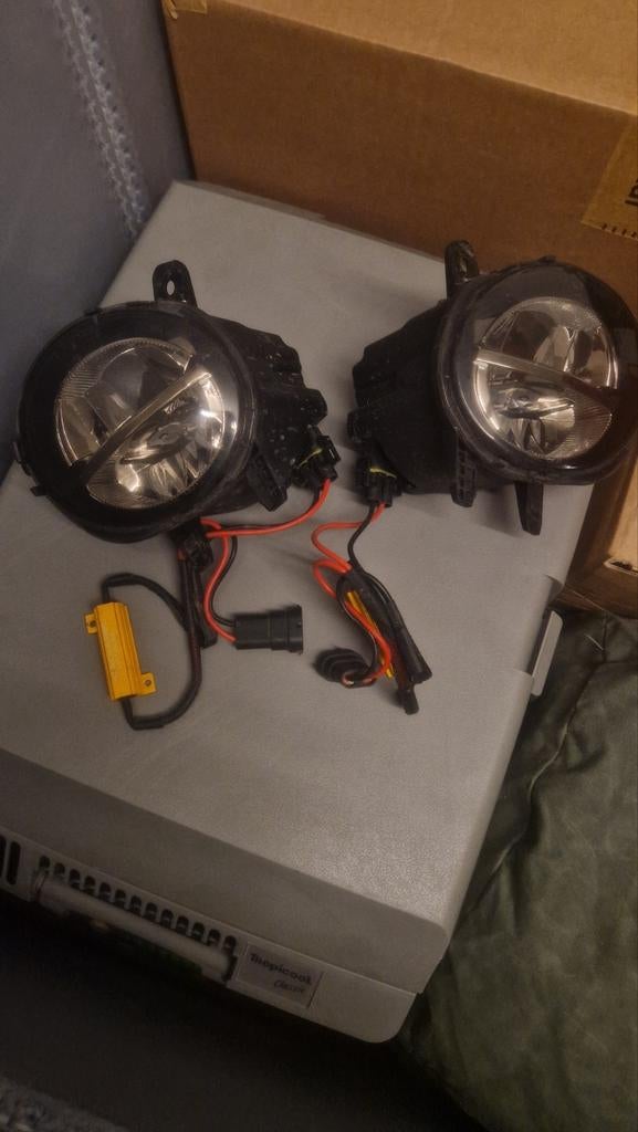 BMW F20 PRE-LCI mistlampen black-chrome (Gebruikt), Ophalen of Verzenden, Gebruikt, BMW