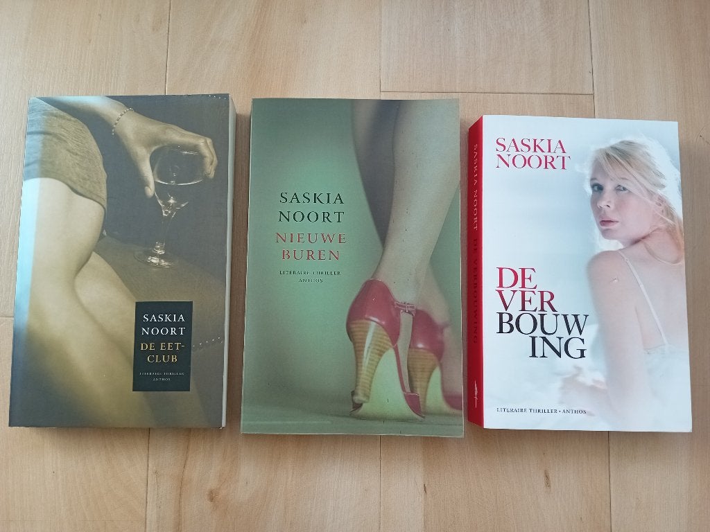 Saskia Noort boeken: De Eetclub, Nieuwe Buren, De Verbouwing, Gelezen, Saskia Noort, Ophalen of Verzenden, Nederland