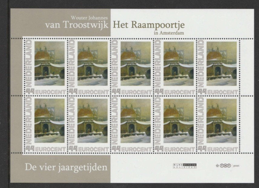 4 Jaargetijden Vel Het Raampoortje, Postzegels en Munten, Postzegels | Nederland, Ophalen of Verzenden, Postfris